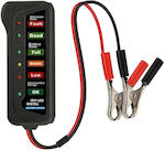 Digital Battery Tester with Crocodile Clips