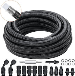 Vevor 6an Fuel Line Kit 25 Ft Fuel Hose Kit 5/16" Nylon Inox Inox Kit Line Fuel Line Ptfe E85 Oil Gas Diesel Hose End Kit 15 Pcs Swivel Fitting Adapter Kit Μαύρο Vevor 6an Fuel Line Kit 25 Ft Fuel Hose Kit 5/16" Nylon Inox Inox Kit Line Fuel Line Ptfe E85 Oil Gas Diesel Hose End Kit 15 Pcs Swivel Fitting Adapter Kit Μαύρο