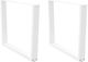 vidaXL Metallic Furniture Leg 2 Pieces Suitable...