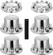 Vevor Rear Front Axle Cover Combination Kit Abs Lug Nut Covers Lug Nut Cover Tools