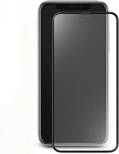 Mattes Vollabdeckungs-Displayschutzglas mit Vollkleber für Apple iPhone 13 Schwarz