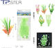 Tpster Διακοσμητικό Τεχνητό Φυτό Ενυδρείου 18-22cm Mixed Colours