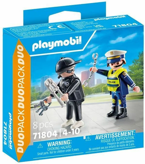 Playmobil Двойна опаковка Полицай & Крадец за 4-10 години