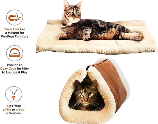 Tunnel Matte Katze Braun 90cmx58cm