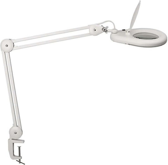 Maul LED Magnifying Lamp Viso Clamp White