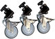 IRiSfot Heavy Duty Tripod/c-stand Wheels , Set Of 3 (f291) Αξεσουάρ για Φωτογραφικό Studio