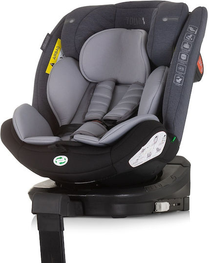 Chipolino Tourino Baby Car Seat i-Size with Isofix Grey Mix 0-36 kg