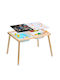 Vevor Children's Wooden Sensory Play Table Sand & Water 3 Storage Bins Ggzdcwxk2129be939v0