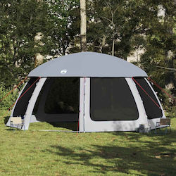 vidaXL Camping Tent Gray 612x612cm