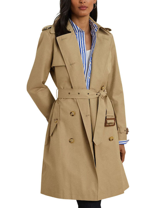 Women's Sandy Brown Trench Coat