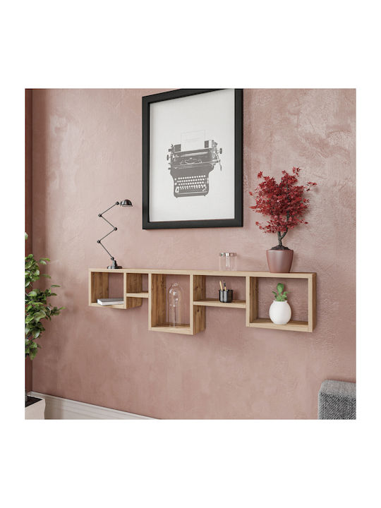 Ράφι Τοίχου Amanos Pine 120x17x32εκ.
