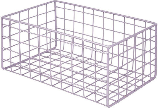 Butlers Διακοσμητικό Καλάθι Μεταλλικό Μωβ 26x17x12εκ.