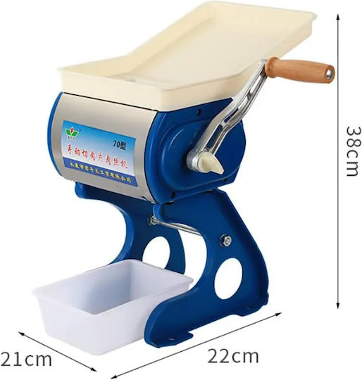 Manual Meat Machine Scaloppine Cutting Thickness 3.5 Mm Also Cuts Vegetables Dried Fruits Like Figs Prunes