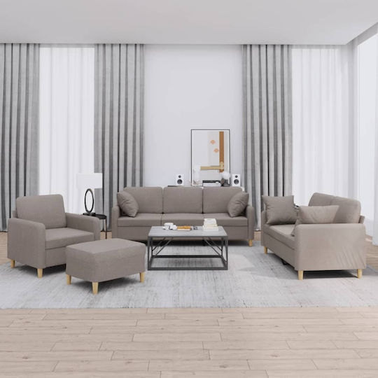 Σετ Σαλονιού 3-Sitzer & 2-Sitzer & Sessel & Hocker
