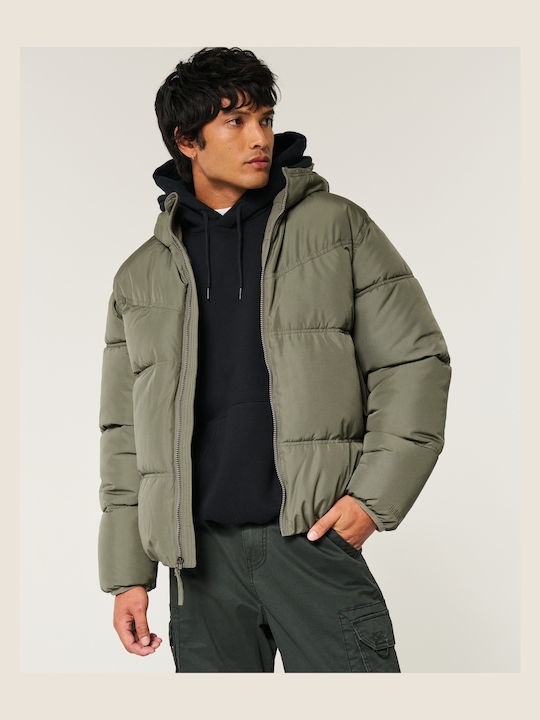 Hollister Jacke Puffer Olive 332-413-00048-330 Skroutz Germany