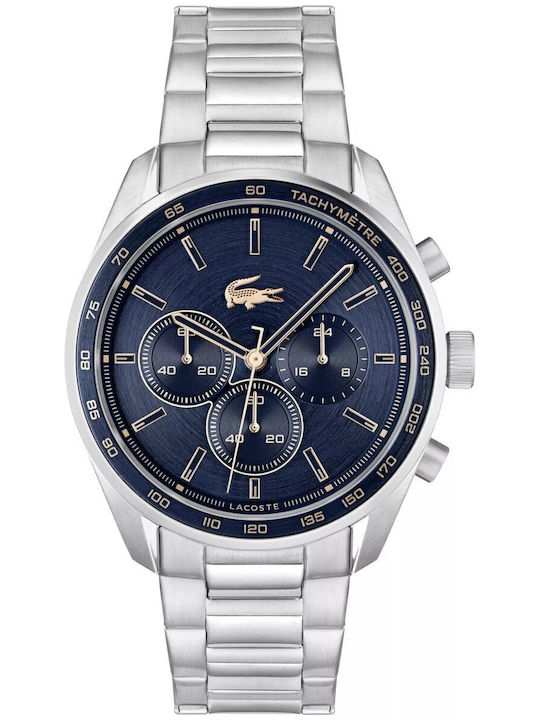 Lacoste Boston Ceas Bărbați Baterie cu Brățară Din Metal Argintie