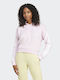 Essentials 3-Stripes French Terry Damen Sweatshirtjacke Kapuzen Schwarz