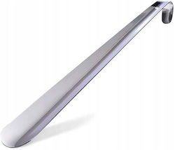 Lingură de încălțăminte metalică cu cârlig argintiu 52x4 cm Aria Trade Lingură de încălțăminte metalică cu cârlig argintiu 52x4 cm Aria Trade