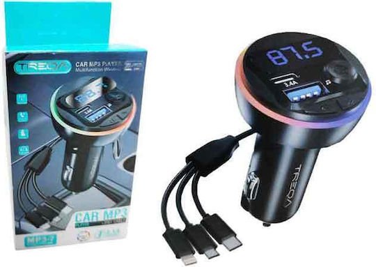 Treqa FM Transmitter Αυτοκινήτου με USB