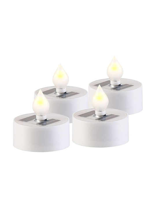 Διακοσμητικό Φωτιστικό Realpower Led Solar Tealight Stl-4 4 Pieces
