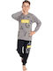 Tarik Kinder Schlafanzug Winterlich Light Grey