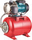 Elmark 59652 Einphasig Wasserdruckpumpe mit Behälter 24 Liter 550W