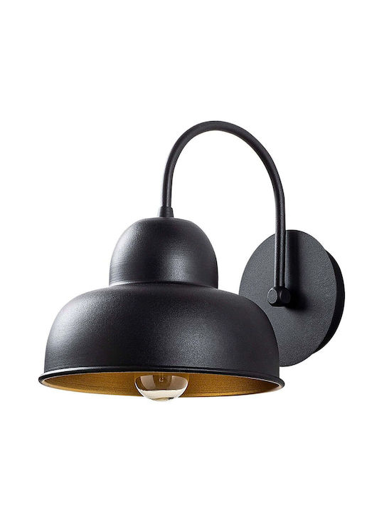 Opviq Berceste Lamp Wall with Socket E27 Black 20cm