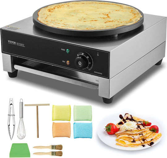 Vevor Vevor Commercial Crepe Maker Electric 1.7kW with Stove Diameter 16cm