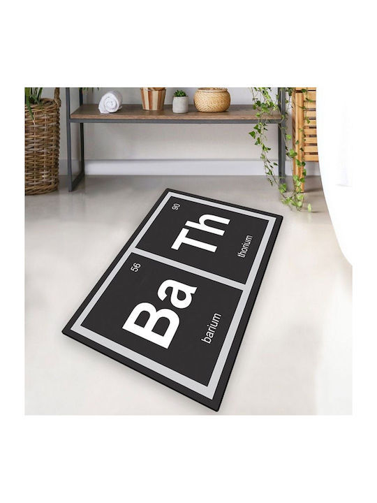 L'Εssentiel Maison Πατάκι Μπάνιου White-black 70x120εκ.