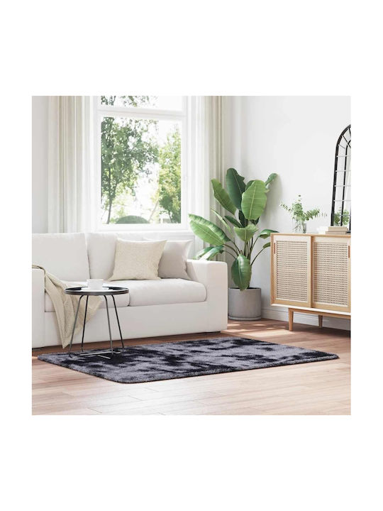 vidaXL Anti-slip Rug Rectangular Shaggy Dark Gray