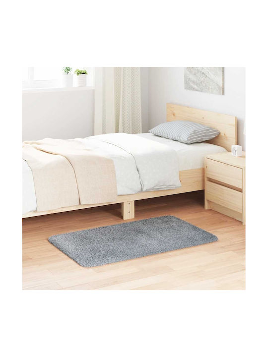 vidaXL Anti-slip Rug Rectangular Shaggy Silver ...