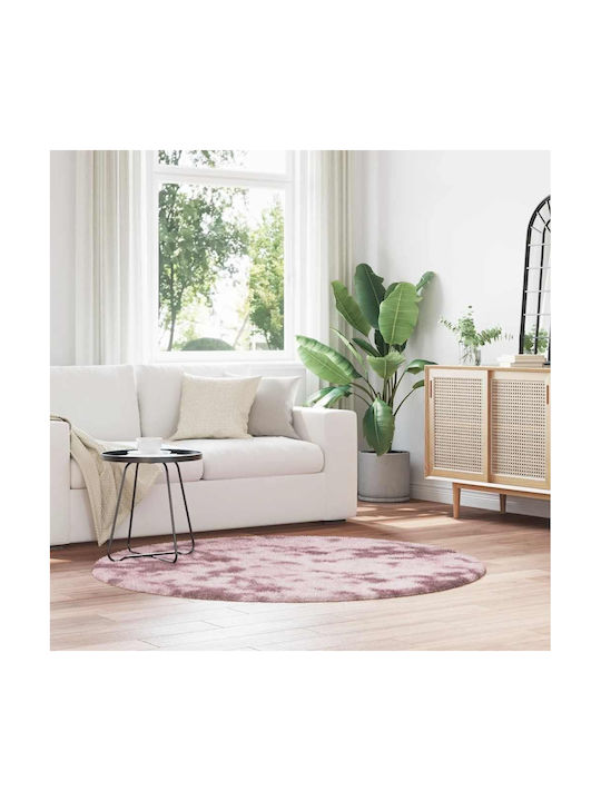 vidaXL Αντιολισθητικό Χαλί Ορθογώνιο Shaggy Ροζ 160x160cm