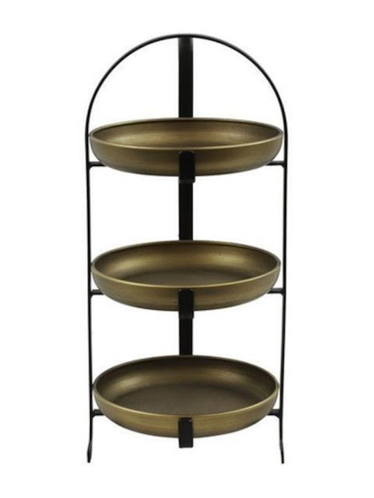 Atmosphera Metallic Round Decorative Tray 22x22cm