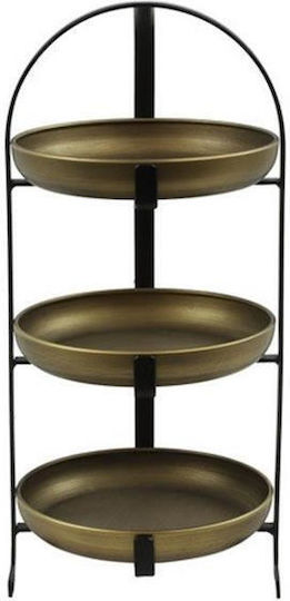 Atmosphera Διακοσμητικός Δίσκος Metallisch Rund 22x22cm 1Stück