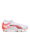 PUMA Ultra 5 Play+ Ποδοσφαιρικά Παπούτσια με Τάπες FG/AG Λευκά