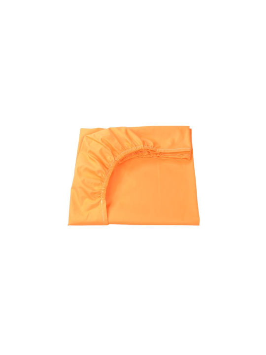 Confort Family Cearșaf pentru bebeluși Pentru Patut Bumbac cu Cauciuc Portocaliu 120x60buc