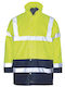 Fageo Arbeitsjacke mit Kapuze Gelb