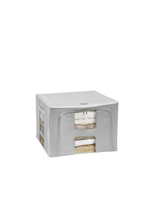 General Trade Fabric Storage Box with Lid Gray 50x40x34cm 1pcs