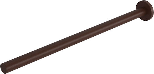 Verdi Omicron Ράγα Μπάνιου Μονή Επιτοίχια με Βίδες ​4.4x35cm Καφέ