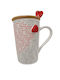 Cană cu Linguriță Capac din Lemn Te Iubesc în Toate Limbile Sds-267033c 400ml-ceramică-albă