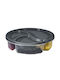 Hermia Plastic Lunch Box Black 21x21cm 8pcs
