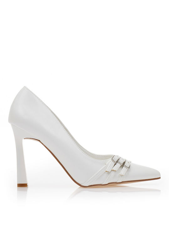 Pumps mit hohem Absatz Weiß