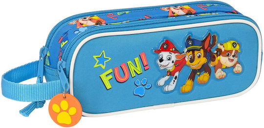 Paw Patrol Pencil Case with 2 Compartments Blue