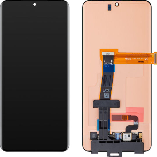 Samsung Οθόνη με Μηχανισμό Αφής και Πλαίσιο για Samsung Galaxy S20 Ultra 5G, S20 Ultra (Μαύρο)