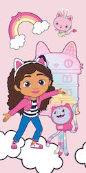 Gabbys Dollhouse Strandtuch 100% Baumwolle 70x140cm Rosa Gabbys Dollhouse Strandtuch 100% Baumwolle 70x140cm Rosa