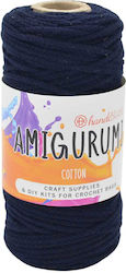 Amigurumi Cotton Yarn 100g Dark Blue
