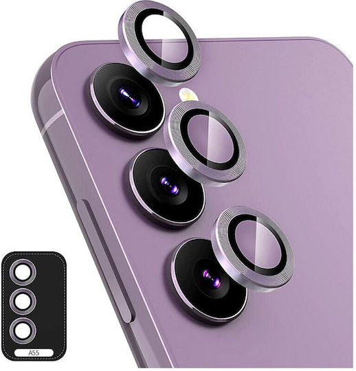 Kameraschutz Gehärtetes Glas Purple für das Samsung Galaxy A55 5G