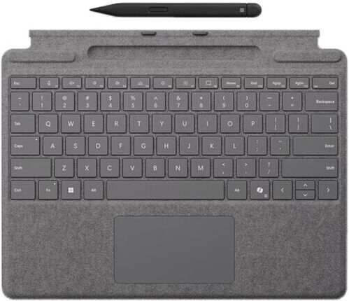 Microsoft Surface Pro with Slim Pen 2 Keyboard with Touchpad for Tablet English US Platinum