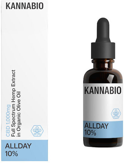 KannaBio Öl Hanfprodukte (CBD) in Drops 1000mg mit 10% CBD 10ml