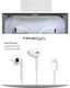 Treqa 108474 Earbuds Handsfree Headphones with Connector Lightning White